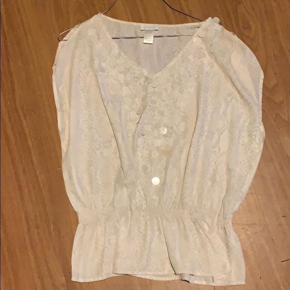 Cache snake print blouse